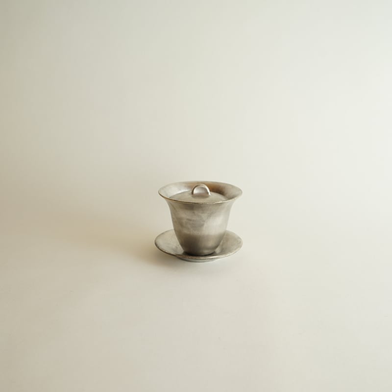 安藤雅信】 銀彩蓋碗 小 | ギャルリ百草 online store