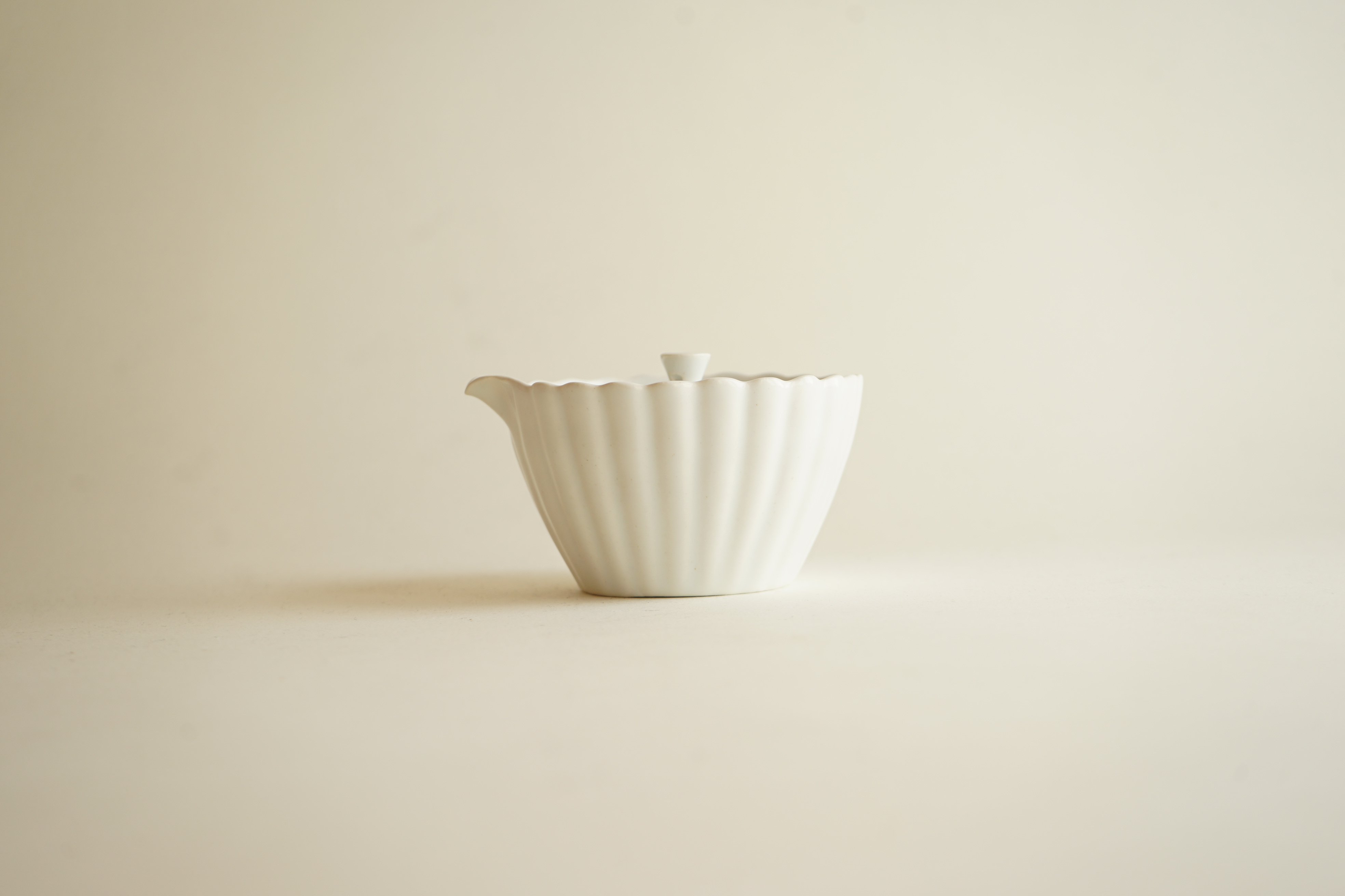 安藤雅信】白磁輪花宝瓶M | ギャルリ百草 online store