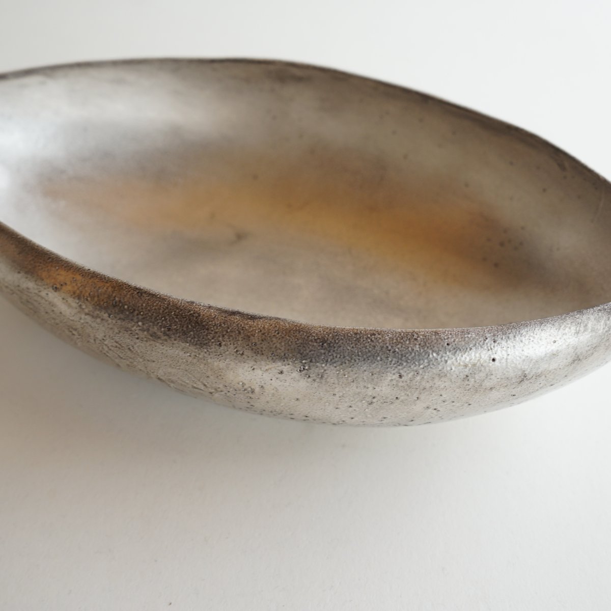 安藤雅信さん 銀彩ボウル 安藤雅信】銀彩ピューターイタリアボウルLM