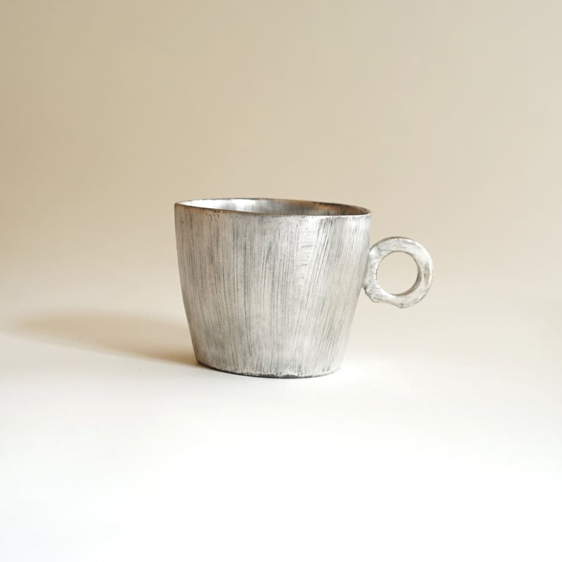 安藤雅信】銀彩カフェオレ(銀彩) | ギャルリ百草 online store 安藤雅信】銀彩カフェオレ(銀彩) | ギャルリ百草 online store