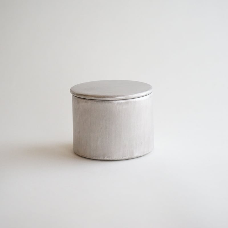 安藤雅信】白銀彩丸深蓋物 段重/蓋（白銀彩） | ギャルリ百草 online store