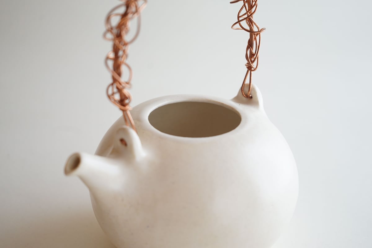 安藤雅信】焼水器 C 白 | ギャルリ百草 online store