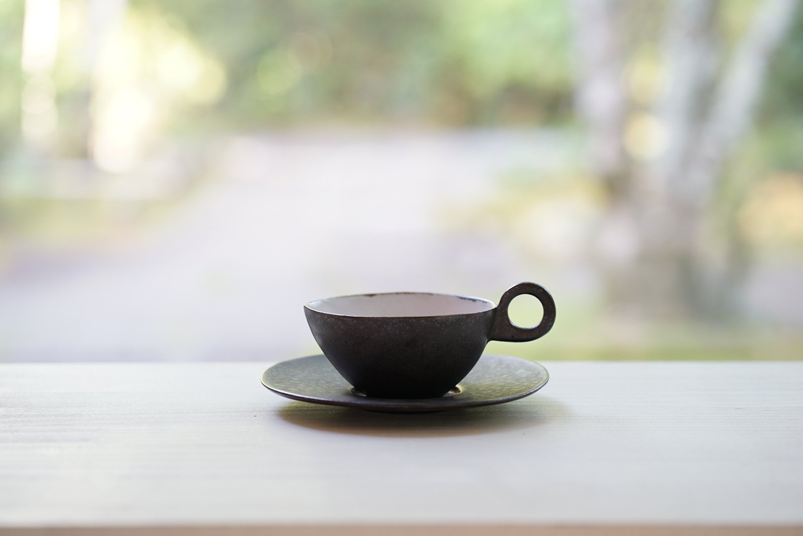 安藤雅信】黒ティーカップ（黒錆釉） | ギャルリ百草 online store