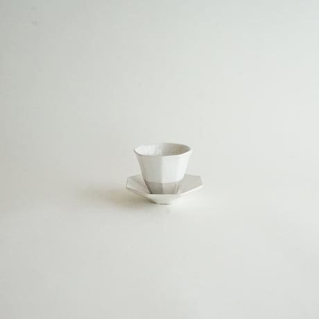 【安藤雅信】青白釉正八角高台茶托