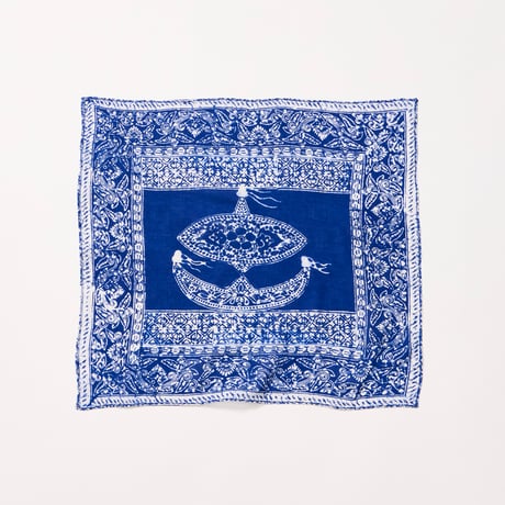 BATIK WAU LOGO HANDKERCHIEF (BLUE)