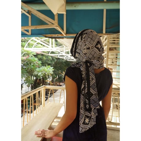 BATIK JARAK STOLE NAVY (Dingin)