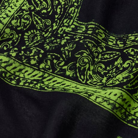 BATIK rajabrooke logo HANDKERCHIEF (BLACK/HIJAU)