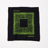 BATIK rajabrooke logo HANDKERCHIEF (BLACK/HIJAU)