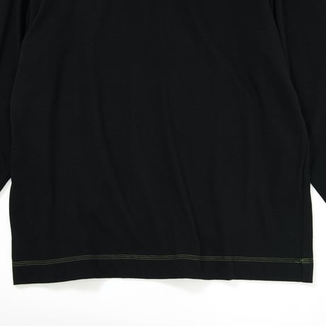 三二一STITCH LONG TEE (BLACK) -Mansion Butik HALIA- 限定