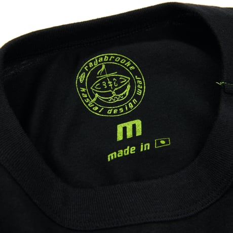 三二一STITCH LONG TEE (BLACK) -Mansion Butik HALIA- 限定