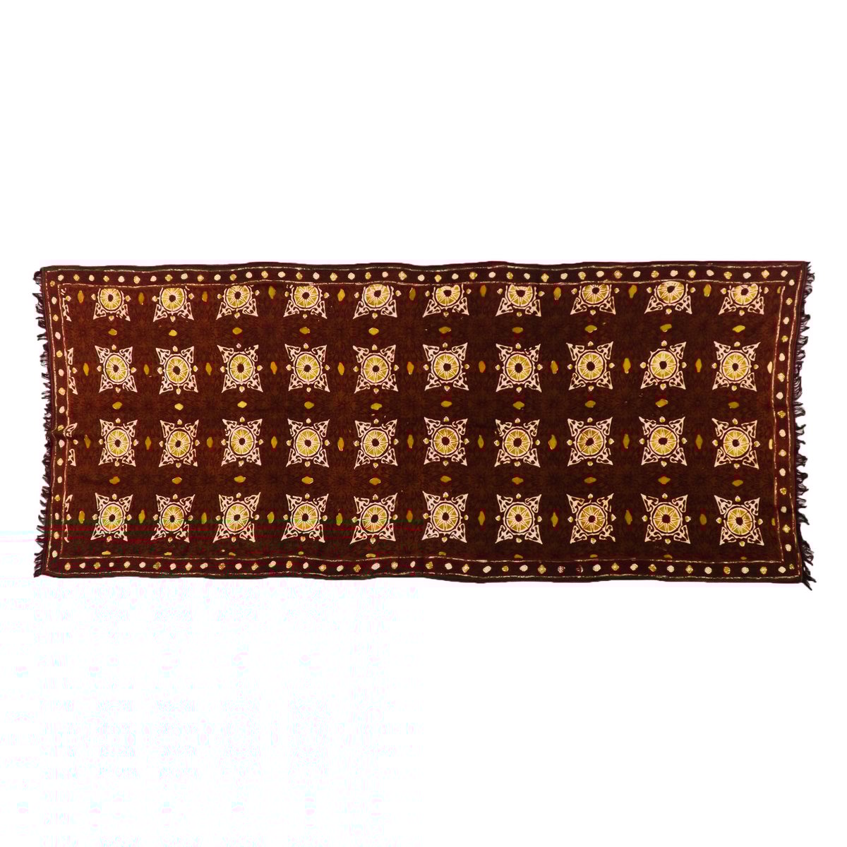 【新品未使用】rajabrooke BATIK STOLE M BROWN 新品未使用】rajabrooke BATIK STOLE M BROWN