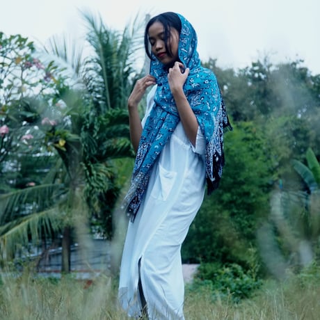 BATIK STOLE (大) (BLUE)