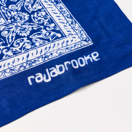 BATIK rajabrooke logo HANDKERCHIEF (BLUE)