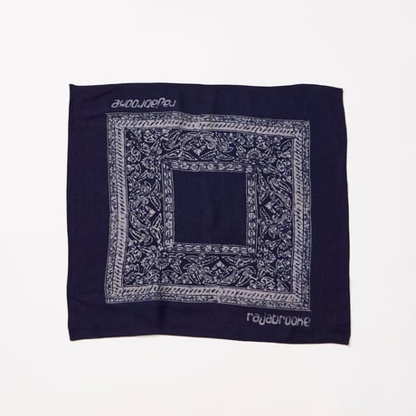 BATIK rajabrooke logo HANDKERCHIEF (PURPLE/CEMENT)
