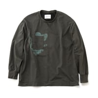 rajabrooke × master-piece L/SL TEE (CHARCOAL)