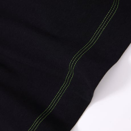 三二一STITCH LONG TEE (BLACK) -Mansion Butik HALIA- 限定