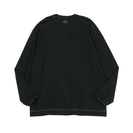 三二一STITCH LONG TEE (BLACK) -Mansion Butik HALIA- 限定