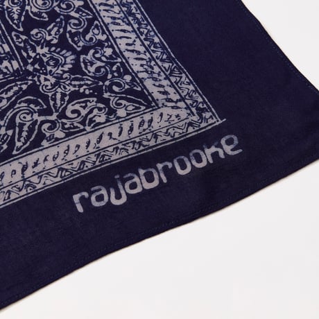 BATIK rajabrooke logo HANDKERCHIEF (PURPLE/CEMENT)
