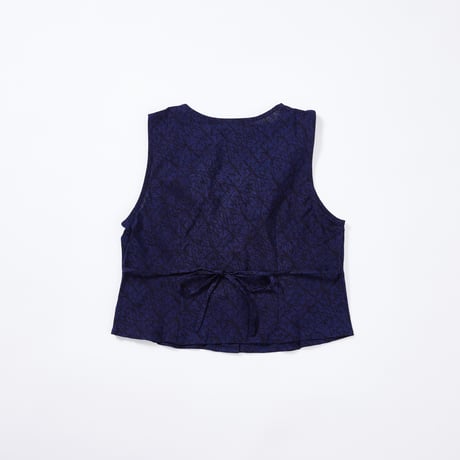 和柄BATIK VEST NAVY (Dingin)