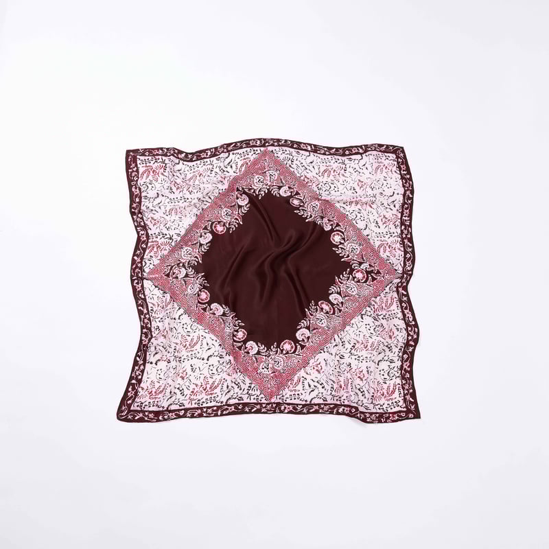 BATIK JARAK SCARF BENI(Panas) | Jalan Rajabrooke