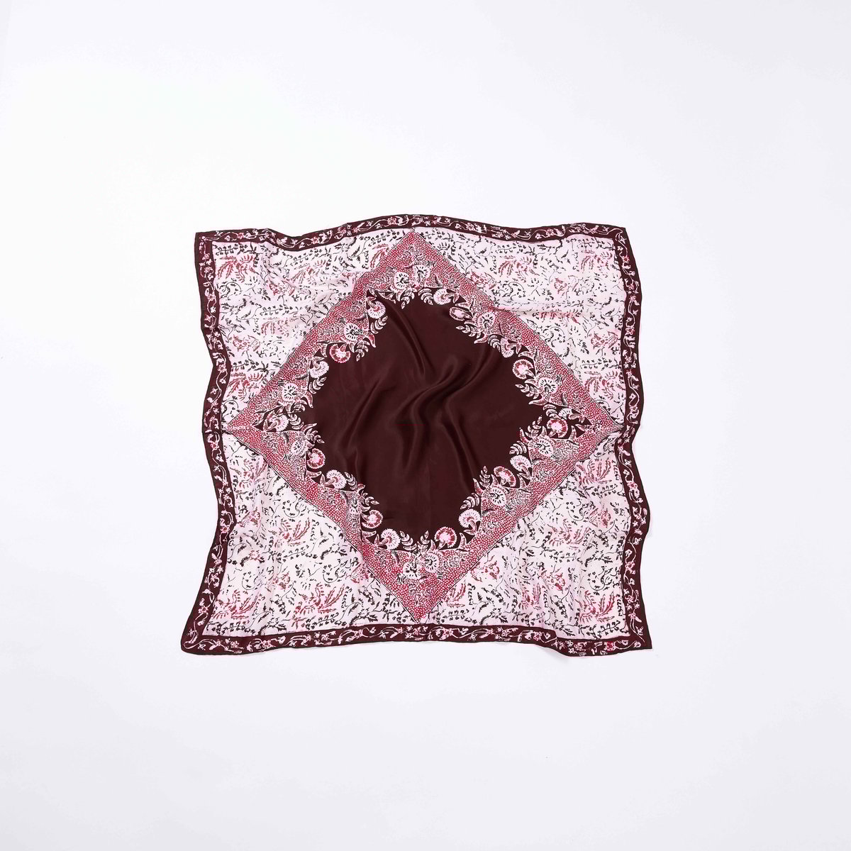 BATIK JARAK SCARF BENI(Panas) | Jalan Rajabrooke