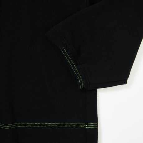 三二一STITCH LONG TEE (BLACK) -Mansion Butik HALIA- 限定