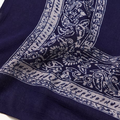 BATIK rajabrooke logo HANDKERCHIEF (PURPLE/CEMENT)