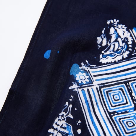 BATIK JARAK HANDKERCHIEF NAVY (Dingin)