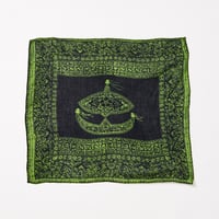 BATIK WAU LOGO HANDKERCHIEF (BLACK/HIJAU)