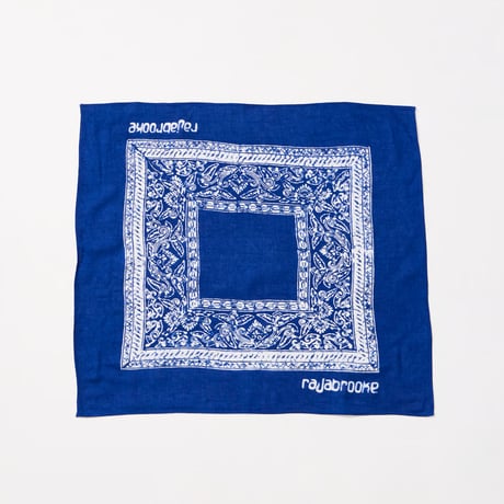 BATIK rajabrooke logo HANDKERCHIEF (BLUE)