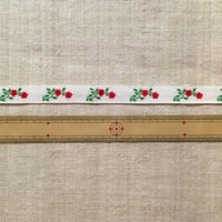 ヴィンテージ手芸テープ10・赤い小花