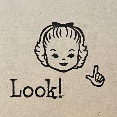 オリジナルスタンプ・Look!