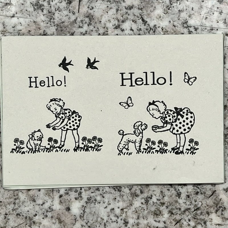 オリジナルスタンプ・Hello ! 2種 | Biscuit web store