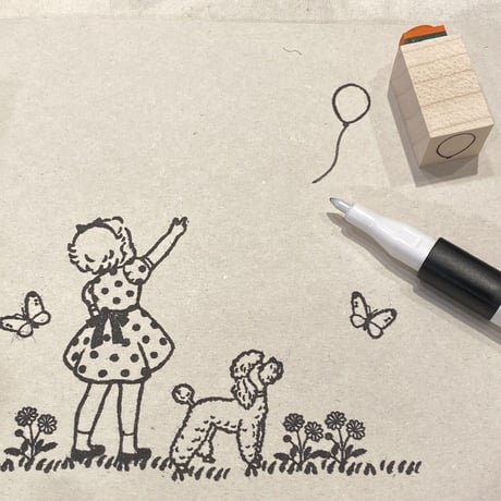 オリジナルスタンプ・Look !