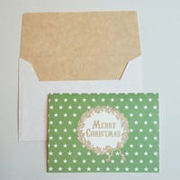 ミニグリーティングカード(封筒付き)・クリスマス