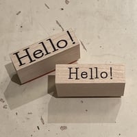 オリジナルスタンプ・Hello ! 2種