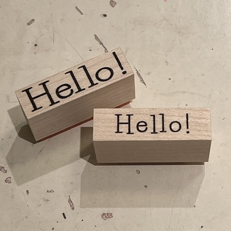 オリジナルスタンプ・Hello ! 2種 | Biscuit web store