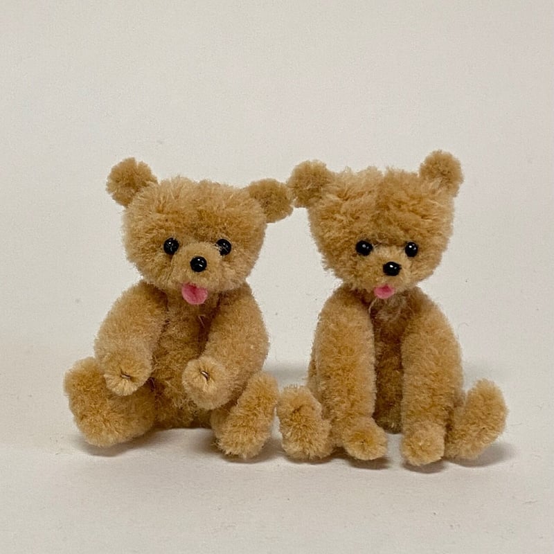 手作りモールキット「2匹のクマ ライトブラウン」 | Biscuit web store
