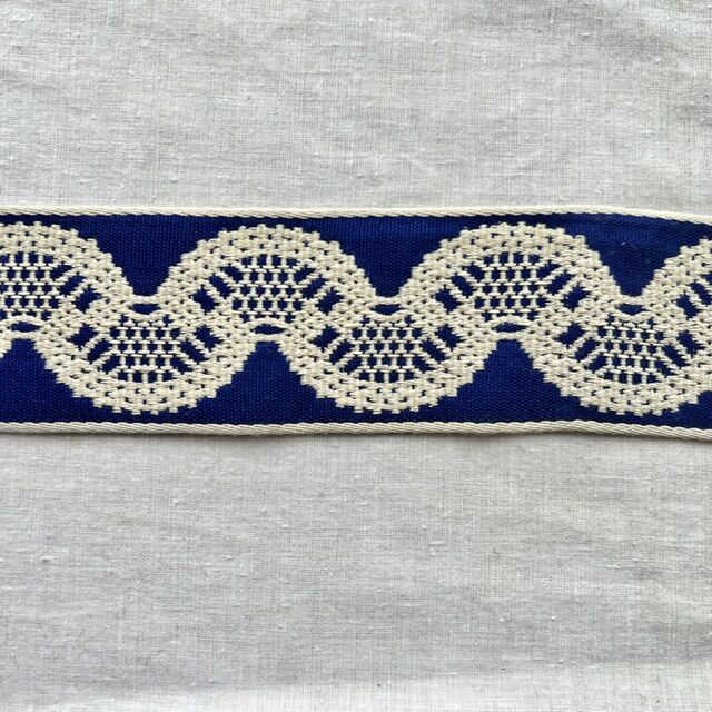 iamアンティークビンテージ幅広端レース9.84m フランス 60㎝ アンティークレース C932 アイボリー レース vmt