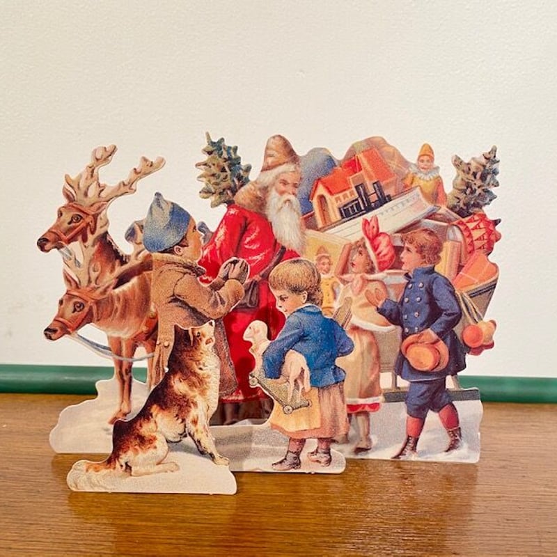 【英国より】クリスマスクラッカー　トナカイレーシング 3Dクリスマスカード・トナカイ | Biscuit web store