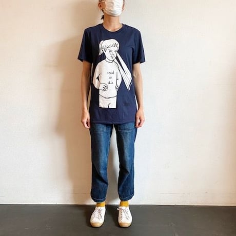 T シャツ・Read or Die（メンズ／ユニセックス）・ネイビー