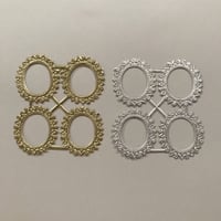 ドレスデントリム・ミニフレーム・ゴールド、シルバー