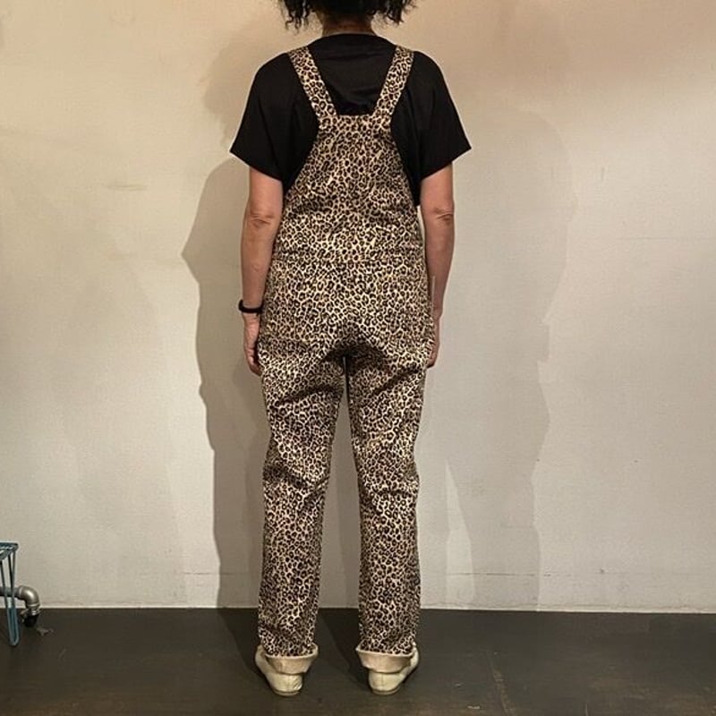 【新品】RIPNDIP ヒョウ柄オリーブグリーン オーバーオール 新品】RIPNDIP ヒョウ柄オリーブグリーン オーバーオール