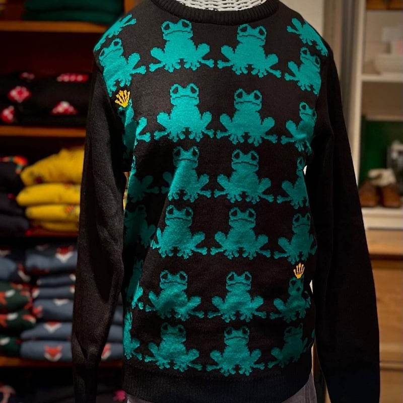 カエル柄セーター | Biscuit web store