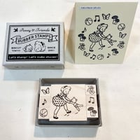 スタンプセット・パンジー＆ロビン | Biscuit web store