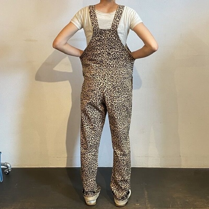 【新品】RIPNDIP ヒョウ柄オリーブグリーン オーバーオール 新品】RIPNDIP ヒョウ柄オリーブグリーン オーバーオール 新品