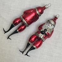ドイツのガラスのオーナメント・ひょろ足サンタ