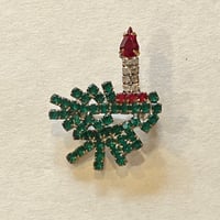 チェコガラスのブローチ84