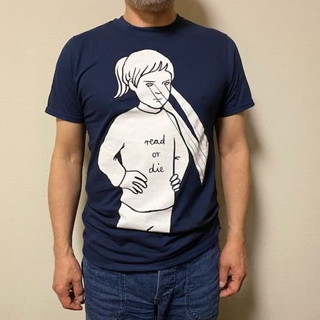 T シャツ・Read or Die（メンズ／ユニセックス）・ネイビー