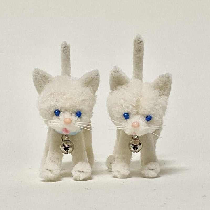 手作りモールキット「2匹の白ねこ」 | Biscuit web store